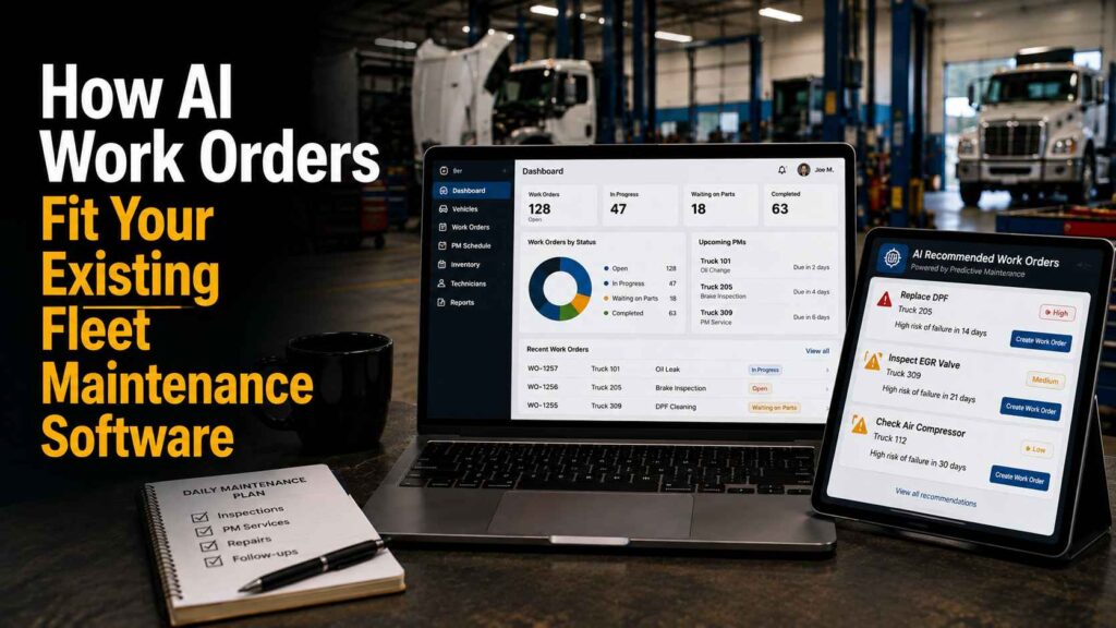 How AI Work Orders Fit Your Existing Fleet Maintenance Software